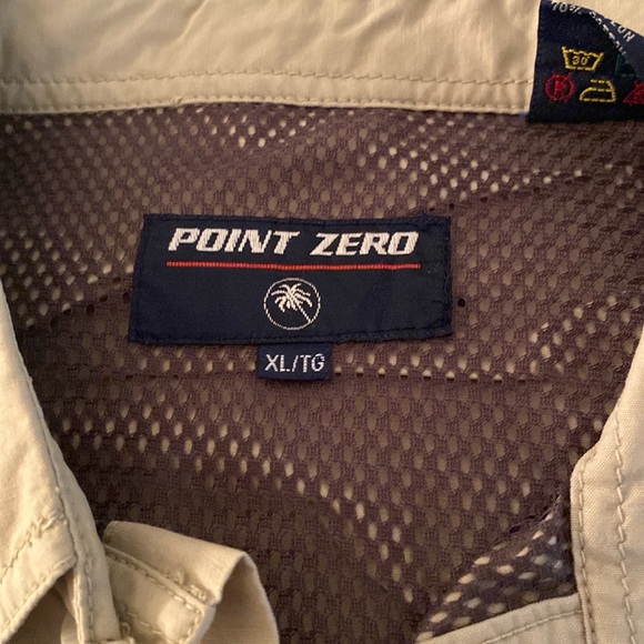 Point Zero Men’s Short Sleeve Button Up Safari Shirt Size XL  ( 58 A) - Picture 4 of 4